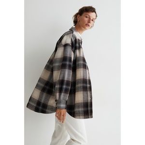 Oversized shirt jacket